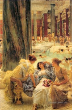 Les thermes de Caracalla romantique Sir Lawrence Alma Tadema Peinture à l'huile